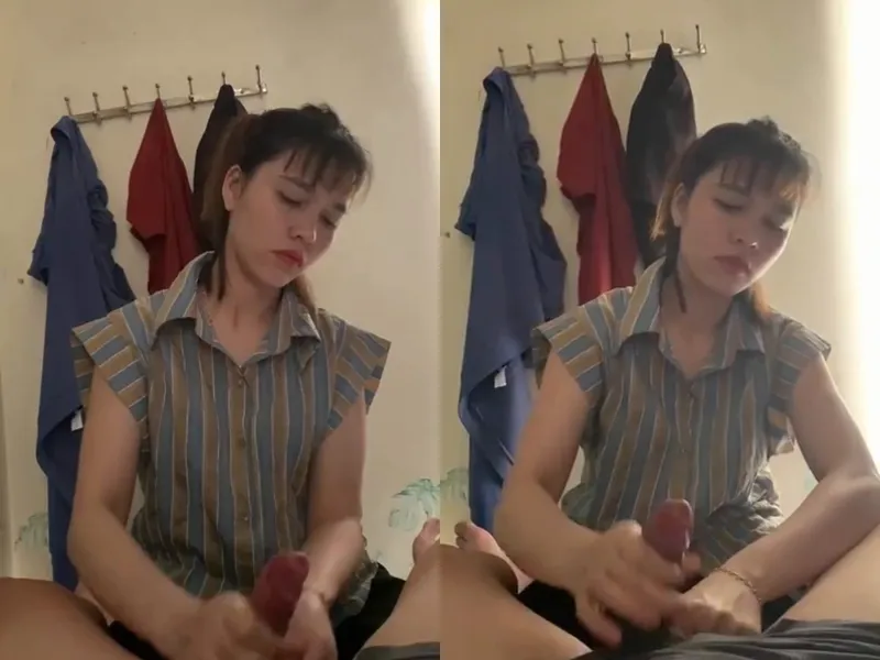 Anh trai đi vắng, ép vợ mới cưới của anh trai sục cò xuất tinh